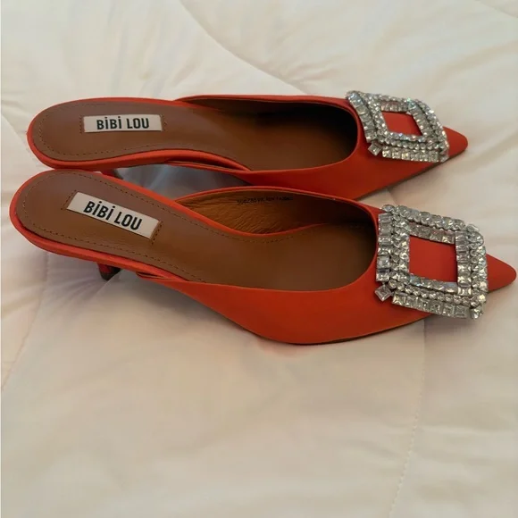 Anthropologie Bibi Lou Kitten Heels New - Picture 2 of 6